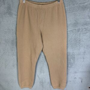 S Perfect White Tee Pants Womens M Brown Cotton Elastic Waist Sweatpants